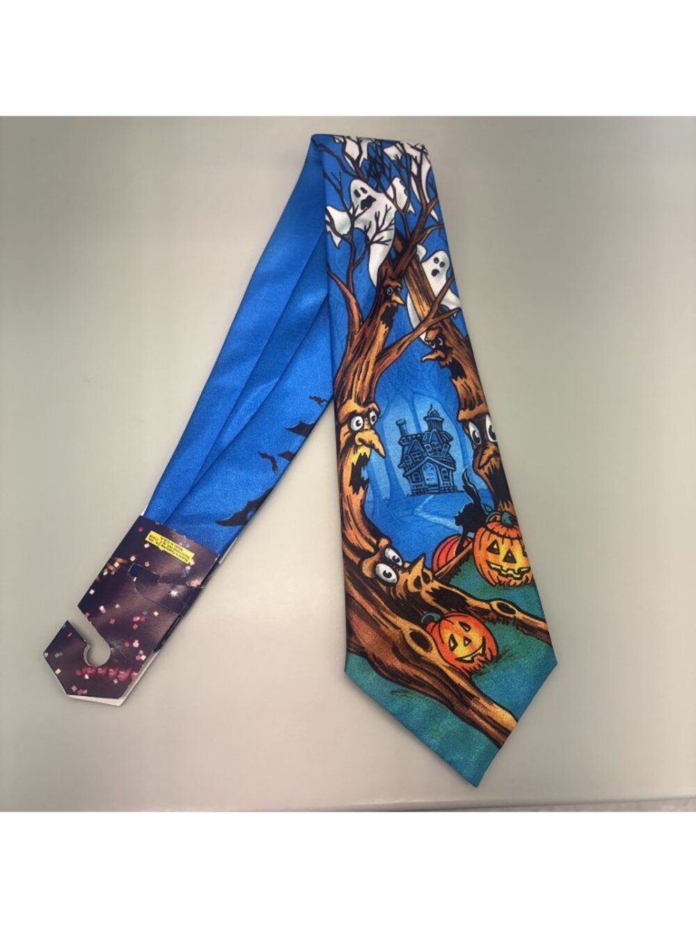 NEW - Halloween Scary Haunted House Ghost Neck Tie Vintage